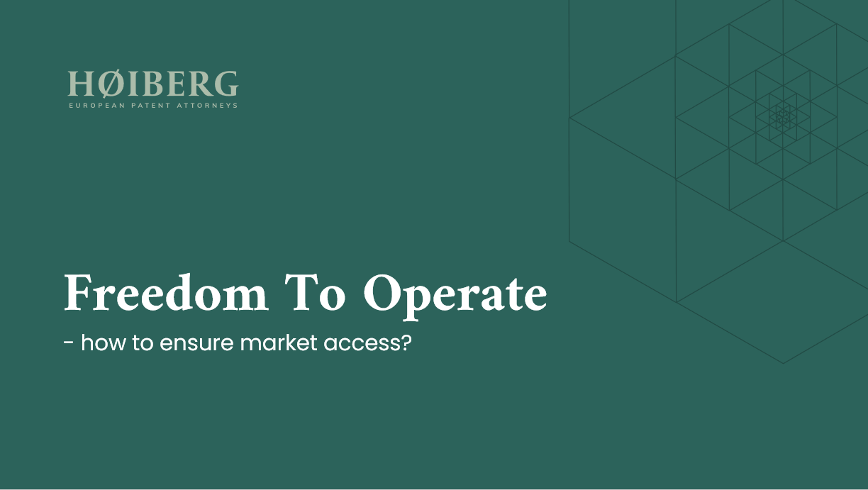 Freedom To Operate Freedom To Operate