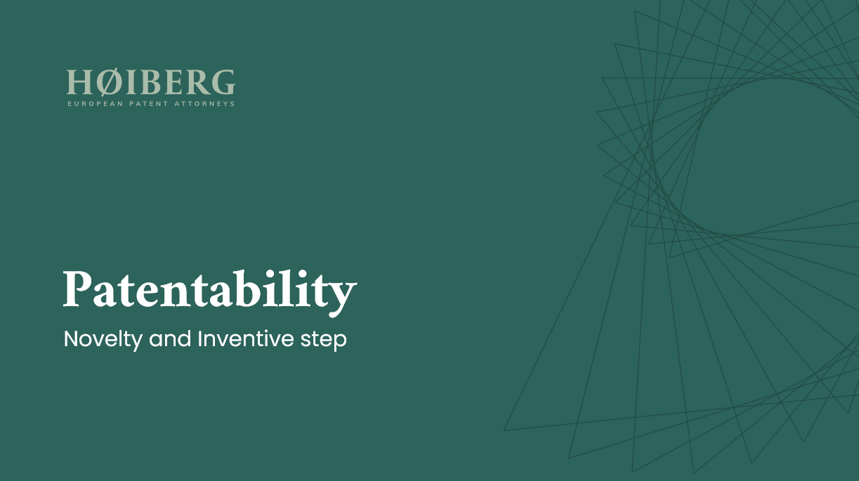 Patentability: Novelty and Inventive step Patentability: Novelty and Inventive step